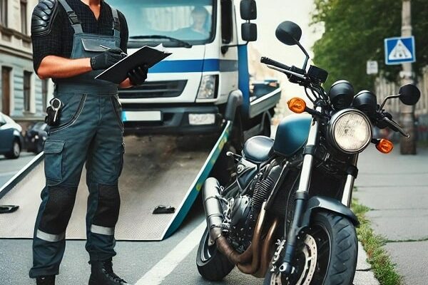 Moto épave