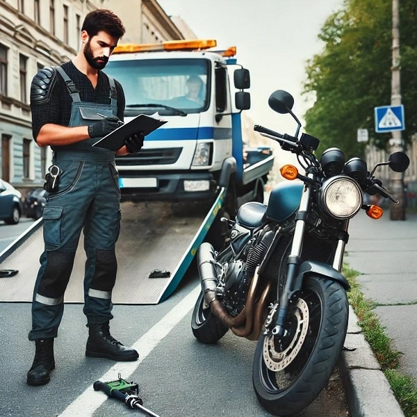 Moto épave