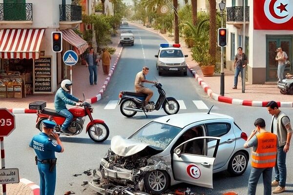 accident auto en Tunisie: constat