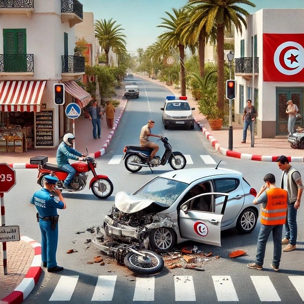 accident auto en Tunisie: constat