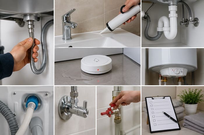 Contrôle des installations et détecteur de fuite pour prévenir les dégâts des eaux